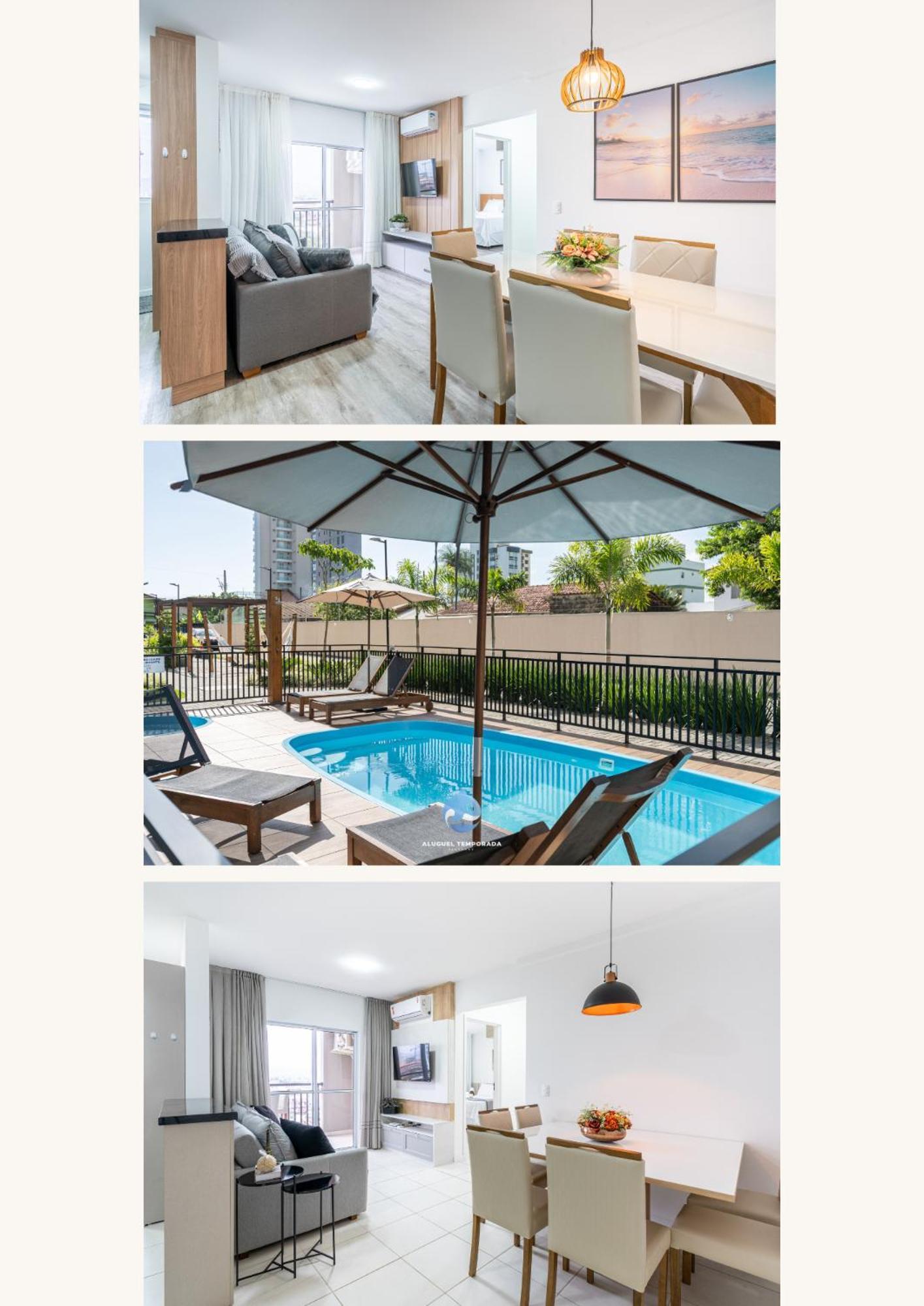 Apartmán Apartamento 150M Da Praia Com Sacada, Wi-Fi Ar Condicionado, Piscina, Portaria 24H, Playground E Vaga De Garagem Piçarras Exteriér fotografie