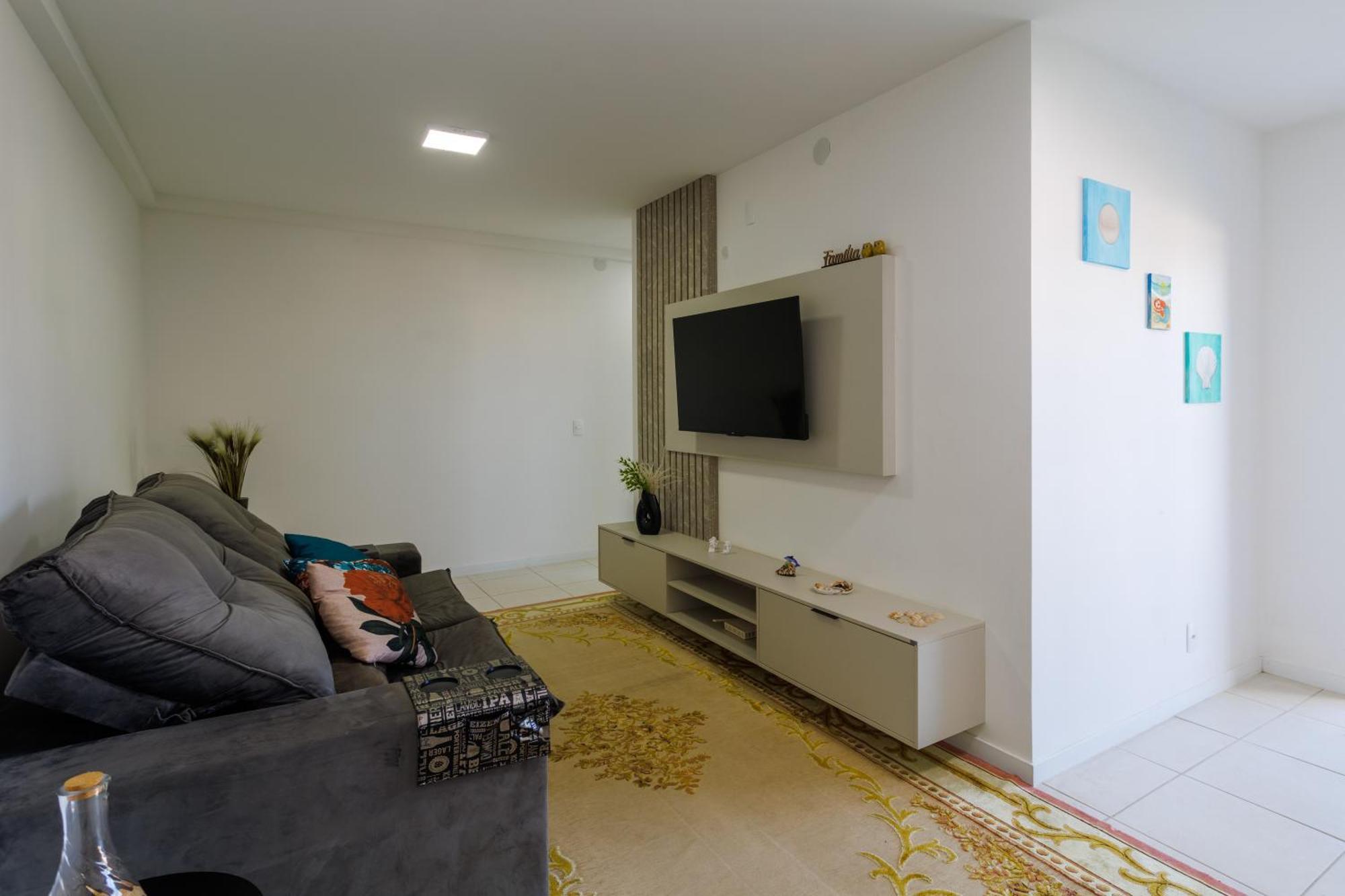 Apartmán Apartamento 150M Da Praia Com Sacada, Wi-Fi Ar Condicionado, Piscina, Portaria 24H, Playground E Vaga De Garagem Piçarras Pokoj fotografie