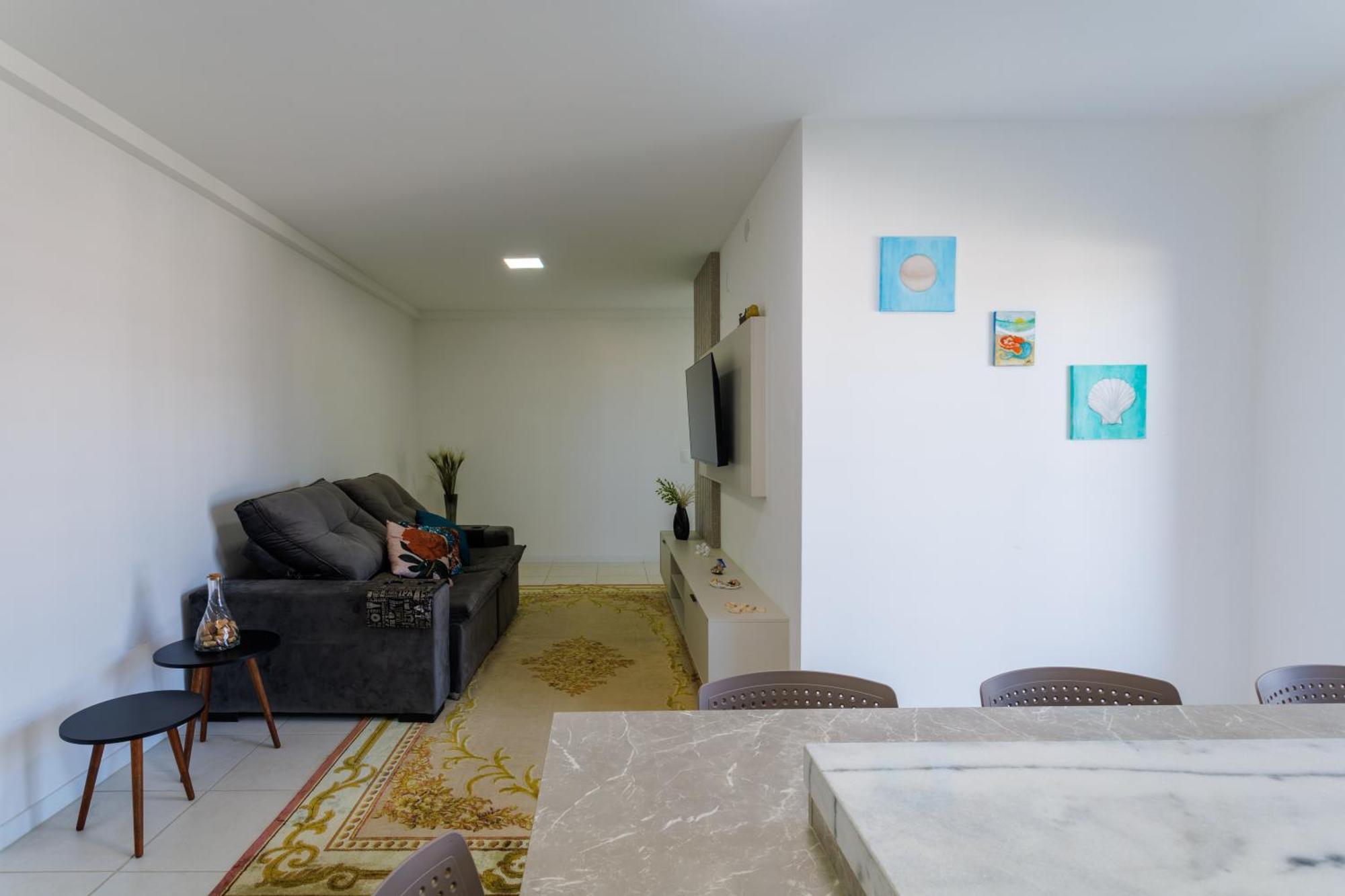 Apartmán Apartamento 150M Da Praia Com Sacada, Wi-Fi Ar Condicionado, Piscina, Portaria 24H, Playground E Vaga De Garagem Piçarras Pokoj fotografie