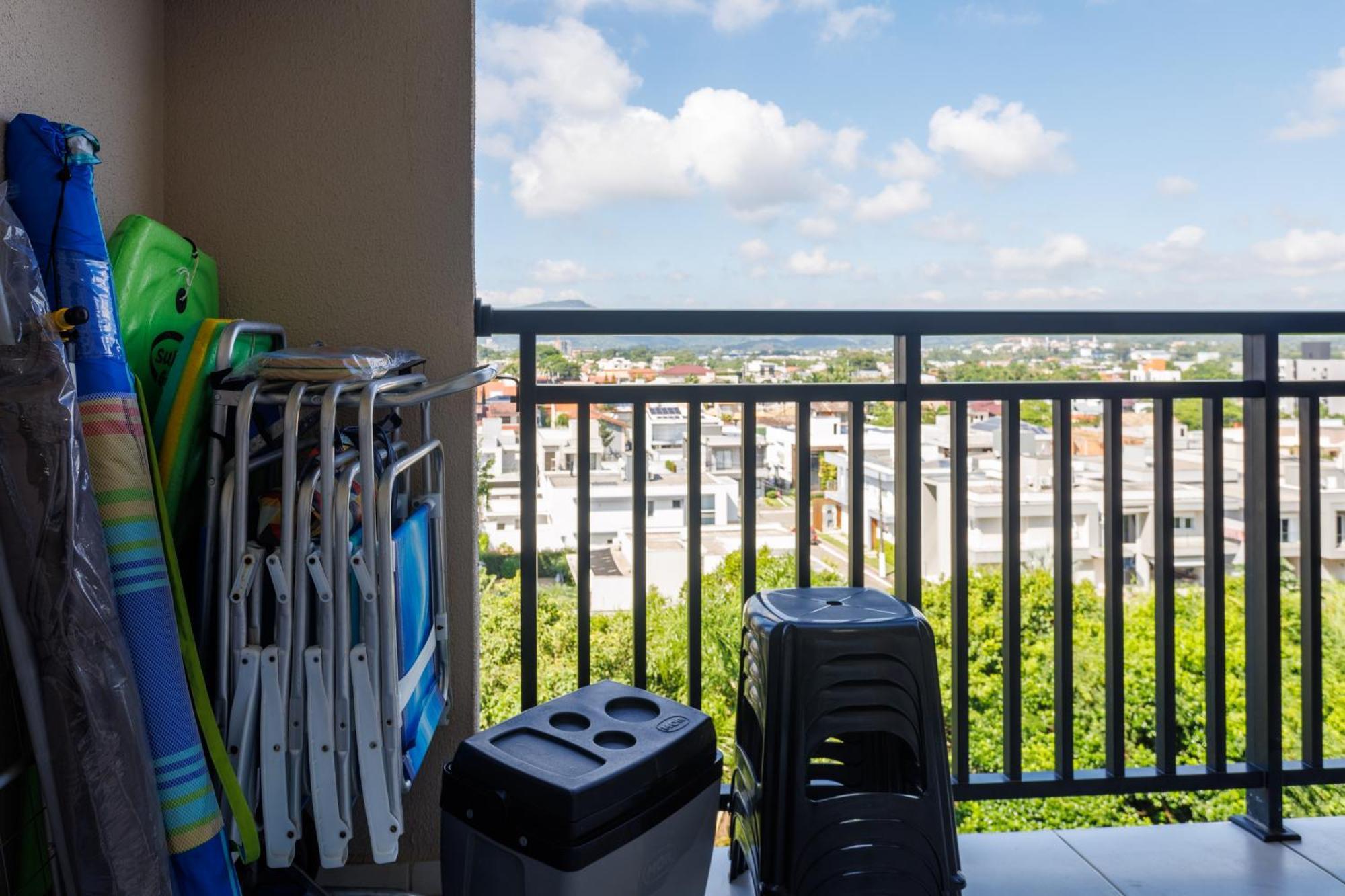 Apartmán Apartamento 150M Da Praia Com Sacada, Wi-Fi Ar Condicionado, Piscina, Portaria 24H, Playground E Vaga De Garagem Piçarras Pokoj fotografie