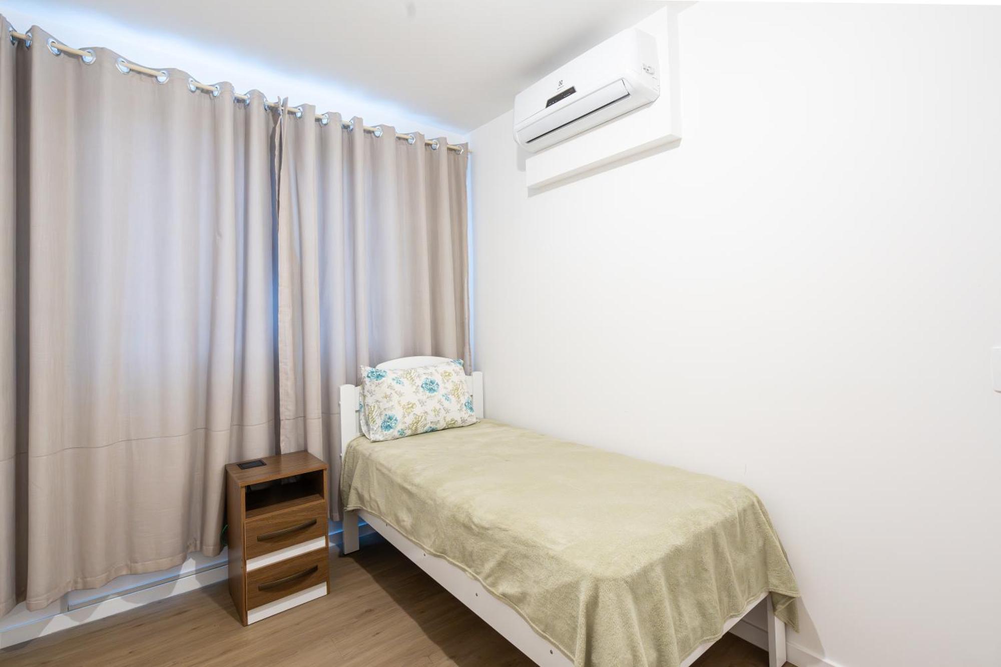 Apartmán Apartamento 150M Da Praia Com Sacada, Wi-Fi Ar Condicionado, Piscina, Portaria 24H, Playground E Vaga De Garagem Piçarras Pokoj fotografie