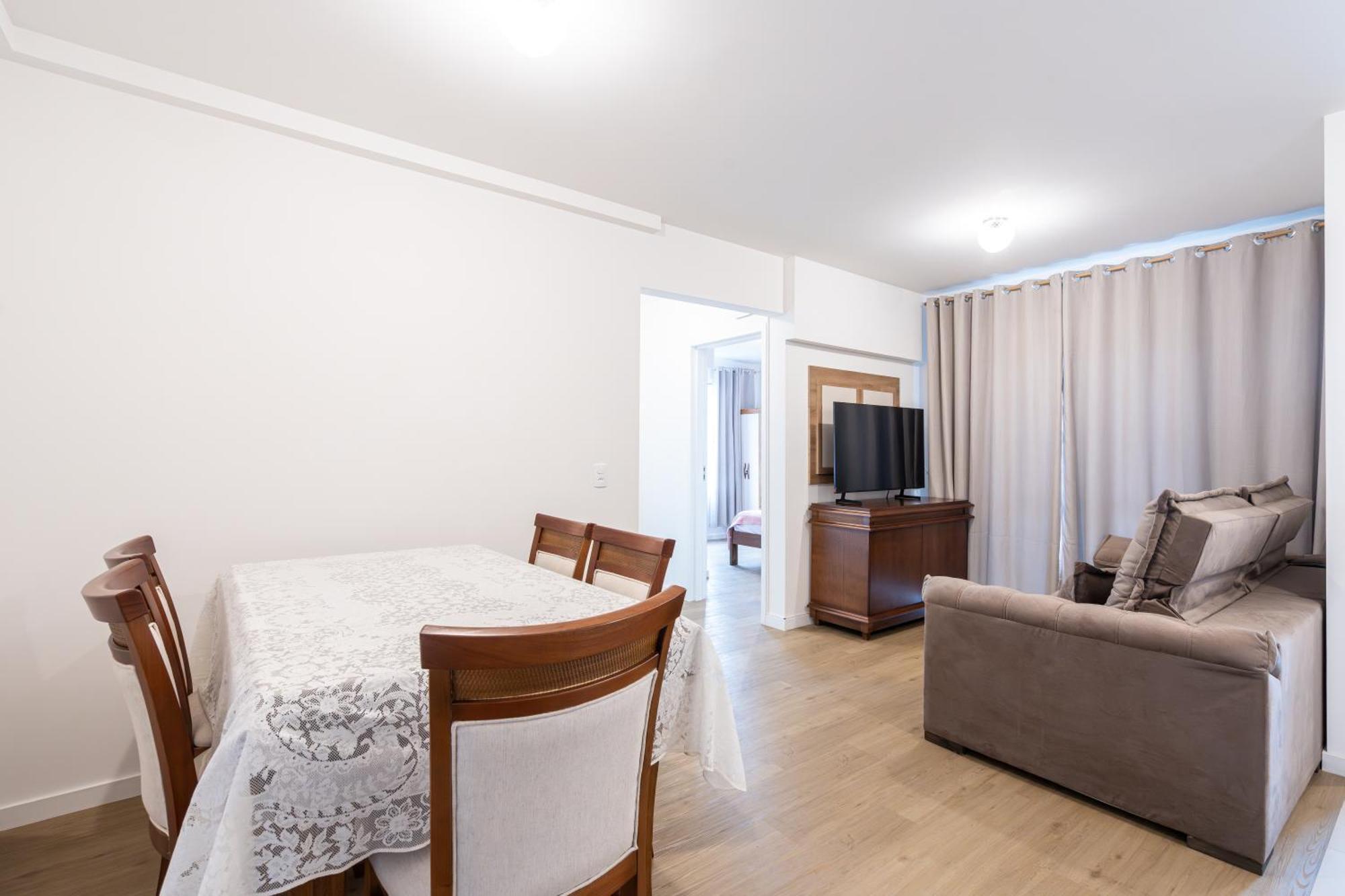 Apartmán Apartamento 150M Da Praia Com Sacada, Wi-Fi Ar Condicionado, Piscina, Portaria 24H, Playground E Vaga De Garagem Piçarras Pokoj fotografie